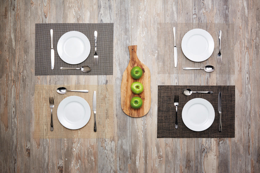 Kitchencraft -Placemat Metallic 30 x 45 cm PVC Gold Anthrazit