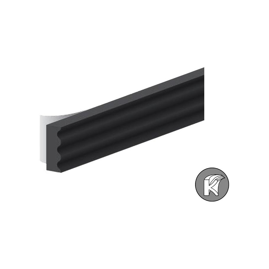 Ellen Draft Band K-Profil Black 9x3mm 7,5 m