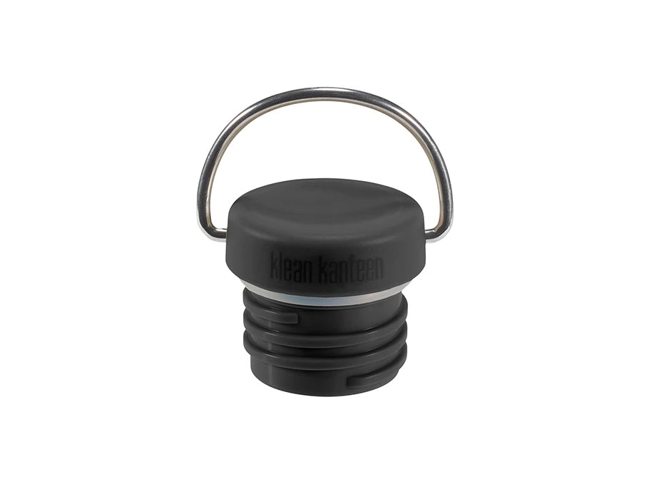 KLEAN Kanteen -Schraubenkappe mit Klammer Black Run -Kappe