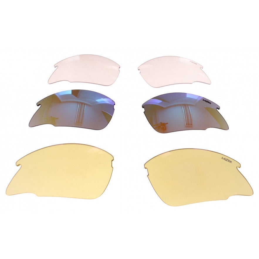 Lazer Lens Set Argon Race arr blau gelb transparent