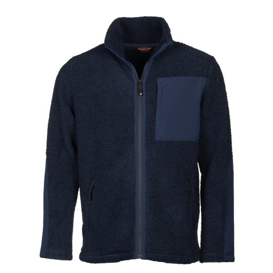 Lebenslinie Artic Sherpa Fleece Jack Männer Blau Größe 3xl