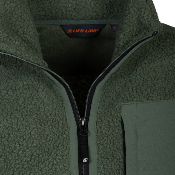 Lebenslinie Artic Sherpa Fleece Jack Männer Grün Größe m