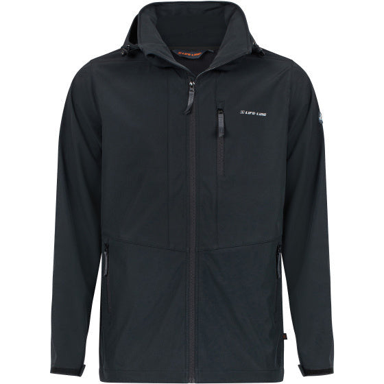 Lebenslinie Hidde Softshell Jacke Männer schwarz Größe l