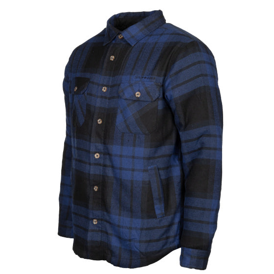 Life Line Jervis gepolsterte Flanellhemd Männer Blau Schwarze Größe 3xl