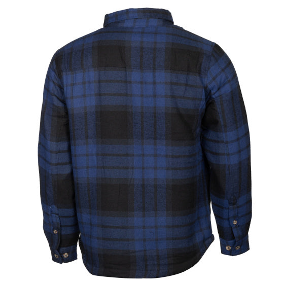 Life Line Jervis gepolsterte Flanellhemd Männer Blau Schwarze Größe 4xl