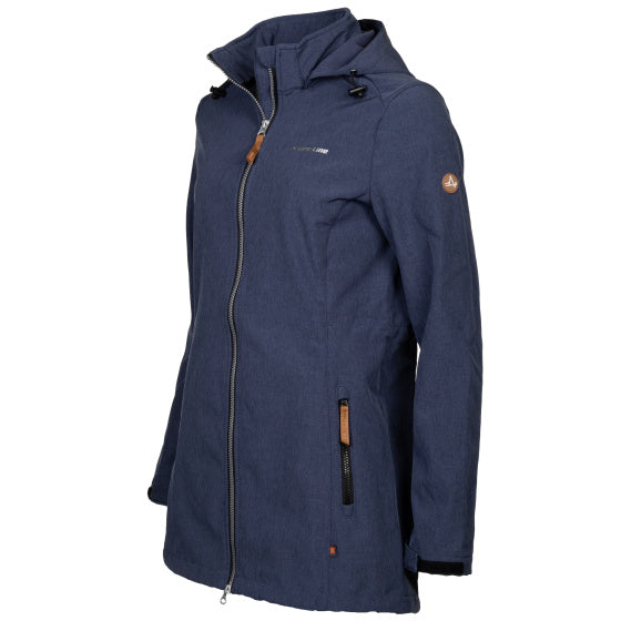 Lebenslinie Kya Softshell Parka Damen dunkelblau Größe xxl