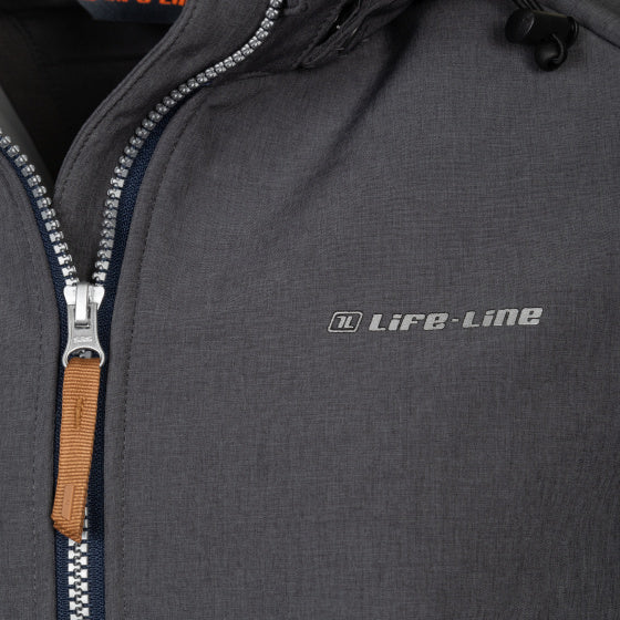 Lebenslinie Kya Softshell Parka Damen dunkelgrau Größe 3xl