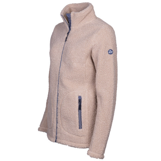 Lebenslinie Lorne Sherpa Fleecejas Damen beige Größe 4xl