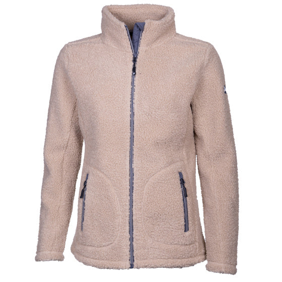 Lebenslinie Lorne Sherpa Fleecejas Damen beige Größe 4xl