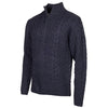 Lebenslinie Marcel Pullover Strick halbe Zip -Männer dunkelblau Größe 4xl