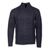 Lebenslinie Marcel Pullover Strick halbe Zip -Männer dunkelblau Größe 4xl