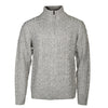 Lebenslinie Marcel Pullover Strick halbe Zip -Männer hellgrau Größe 4xl