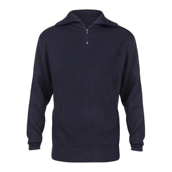 Lebenslinie PL Kotterstrui Männer stricken halb Reißverschluss Blau Größe 4xl