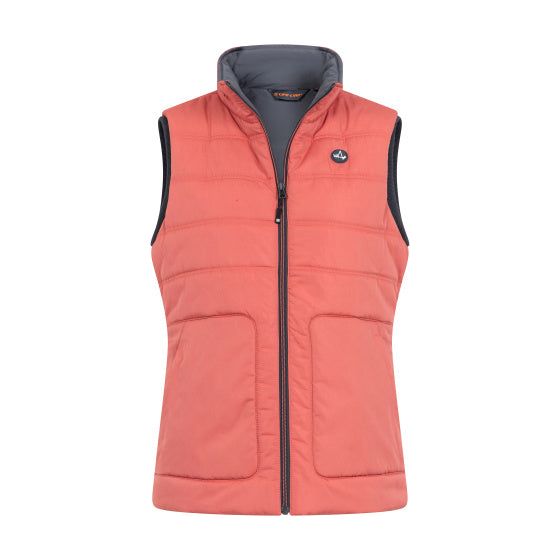 Lebenslinie Tully Fake Down BodyWarmer Ladies Rot Größe m