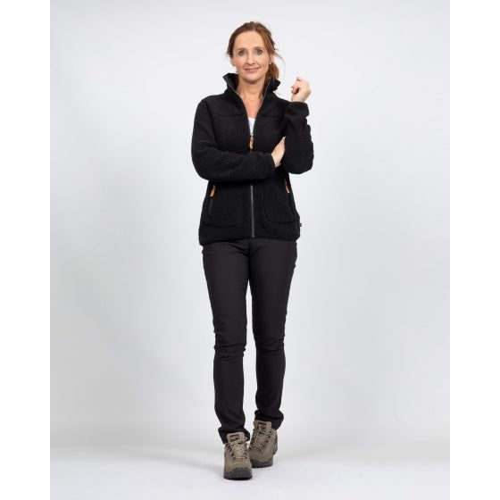 Lebenslinie Wendy Fleecevest Damen Schwarz Größe 4xl