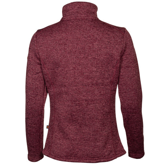 Lebenslinie Willemijn Fleecevest Damen Bordeaux Größe 4xl