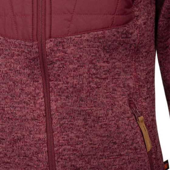 Lebenslinie Willemijn Fleecevest Damen Bordeaux Größe m