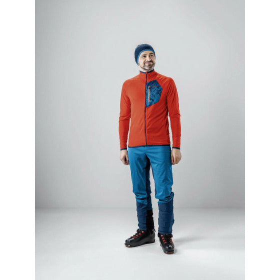Löffler Outdoorvest Herren Polyester Orange Blau Größe 46