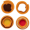 Mamamemo Dänischer Kuchen Junior 6 cm Holz Orange braun 4-teilig