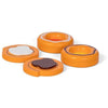 Mamamemo Dänischer Kuchen Junior 6 cm Holz Orange braun 4-teilig