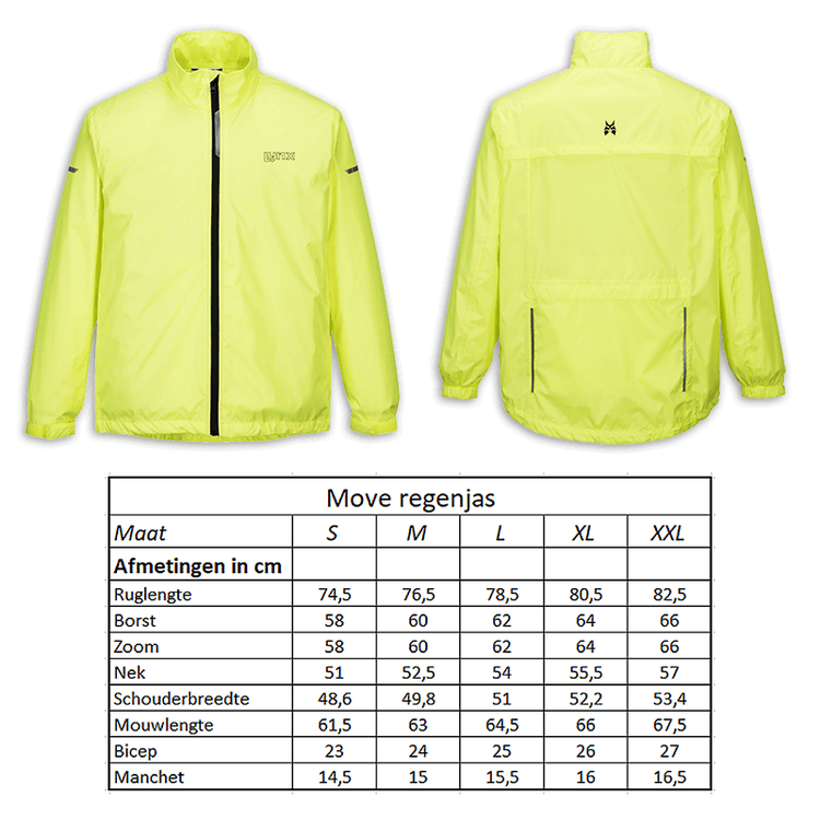 Sportjacke Regenjacke Move Größe XL