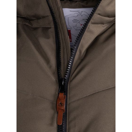 Maupiti Marck II gepolsterte Winterjacke Männer grau braun Größe m