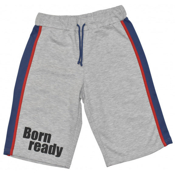 Max Buddies kurze Vito -Jungen Poly Baumwolle Grau Größe 152