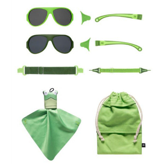 Klicken Sie auf die Sonnenbrille für Kinder 2-5 Jahre grün 2 Stücke