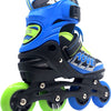 Inline Skates Fast halbboot einstellbar blau Grün Größe 34-37