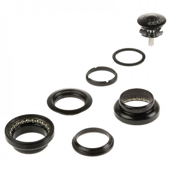 NECO-Half-Kartridge-Ahead-Kugel Kopfstahl 1 1 8 Zoll Schwarz