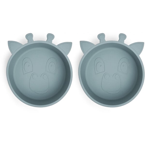 Nuuroo Alex Silicone Deep Plate 2-Pack Giraf