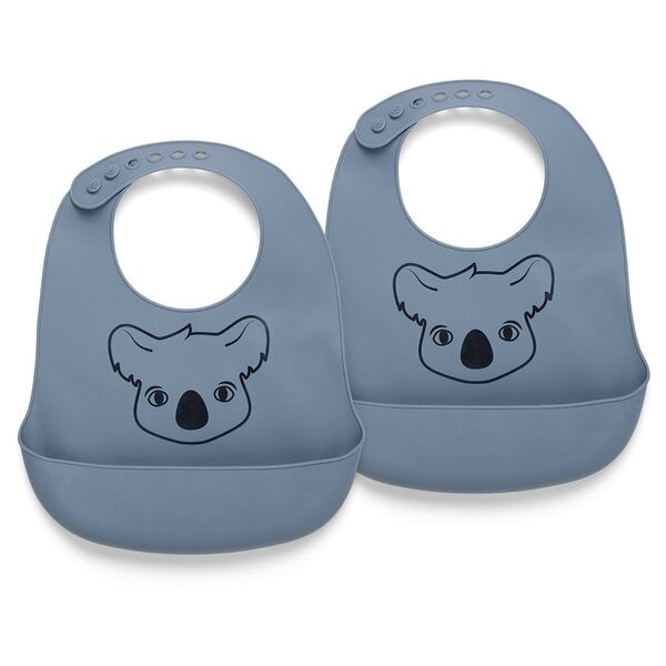 Nuuroo Alfie Silicon Short Bib 2-Pack mit Druck