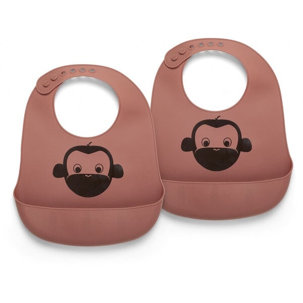 Nuuroo Alfie Silicon Short Bib 2-Pack mit Druck
