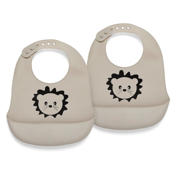 Nuuroo Alfie Silicon Short Bib 2-Pack mit Druck