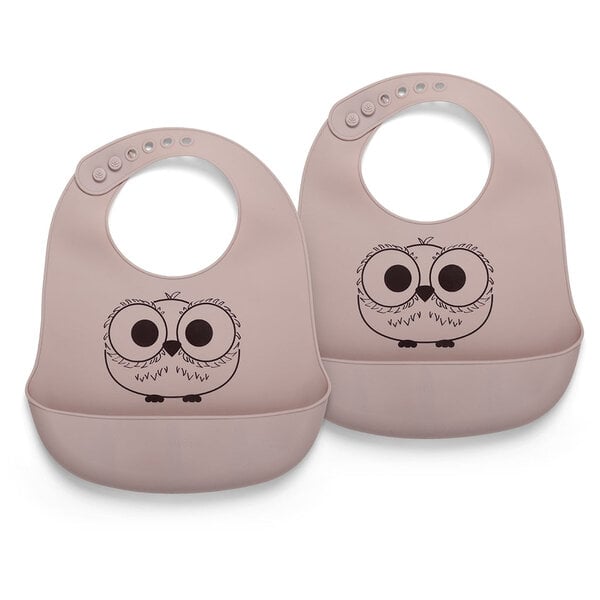 Nuuroo Alfie Silicon Short Bib 2-Pack mit Druck