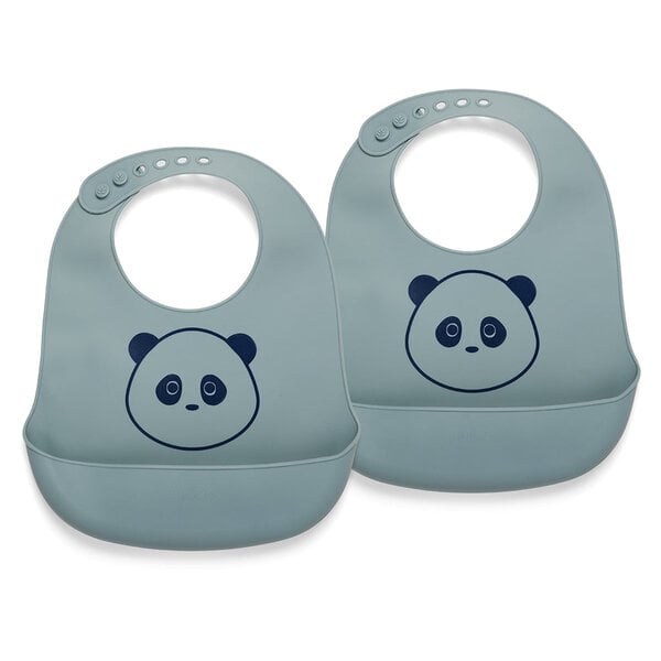 Nuuroo Alfie Silicon Short Bib 2-Pack mit Druck