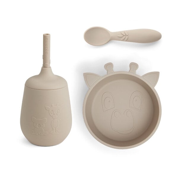 Nuuroo Blue Silicon Dinner Set 3-Pack