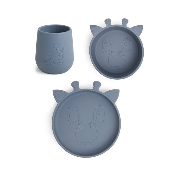 Nuuroo Judi Silicon Dinner Set 3-Pack Giraf
