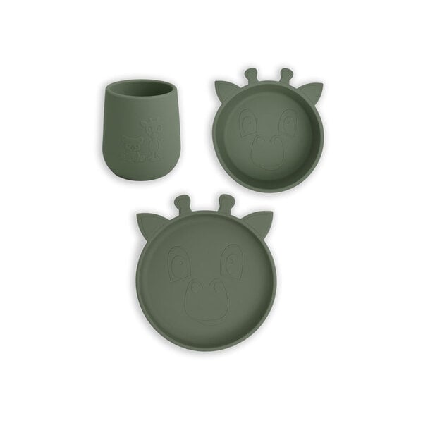 Nuuroo Judi Silicon Dinner Set 3-Pack Giraf