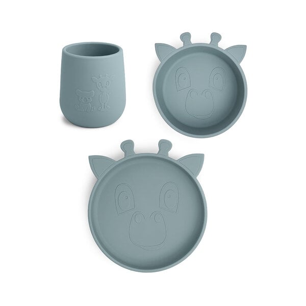 Nuuroo Judi Silicon Dinner Set 3-Pack Giraf