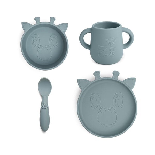 Nuuroo Lykke Silicon Dinner Set 4-Pack Giraf