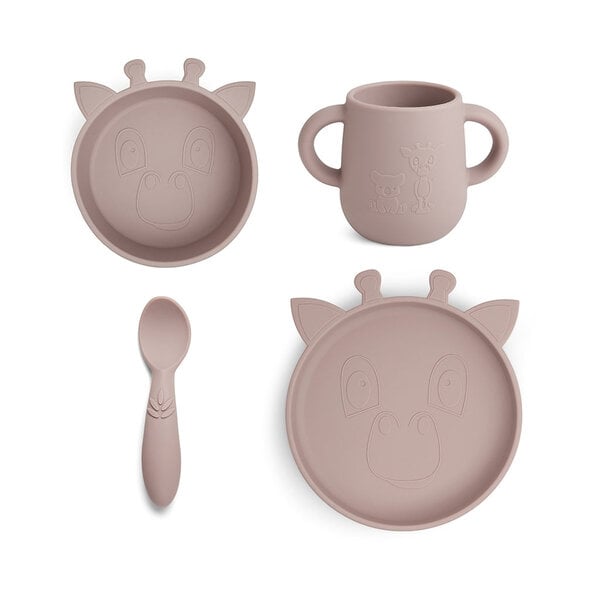 Nuuroo Lykke Silicon Dinner Set 4-Pack Giraf