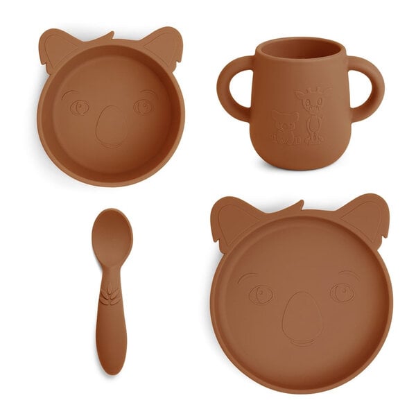 Nuuroo Lykke Silicon Dinner Set 4-Pack Koala
