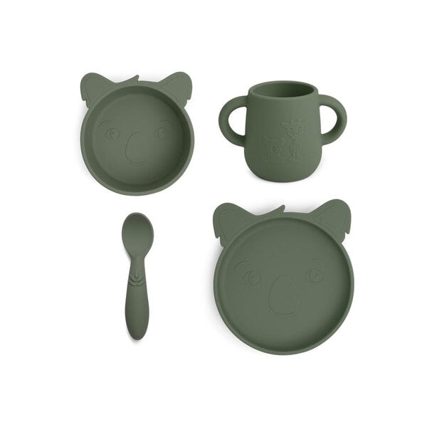 Nuuroo Lykke Silicon Dinner Set 4-Pack Koala