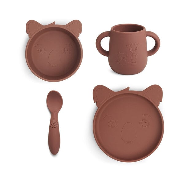 Nuuroo Lykke Silicon Dinner Set 4-Pack Koala