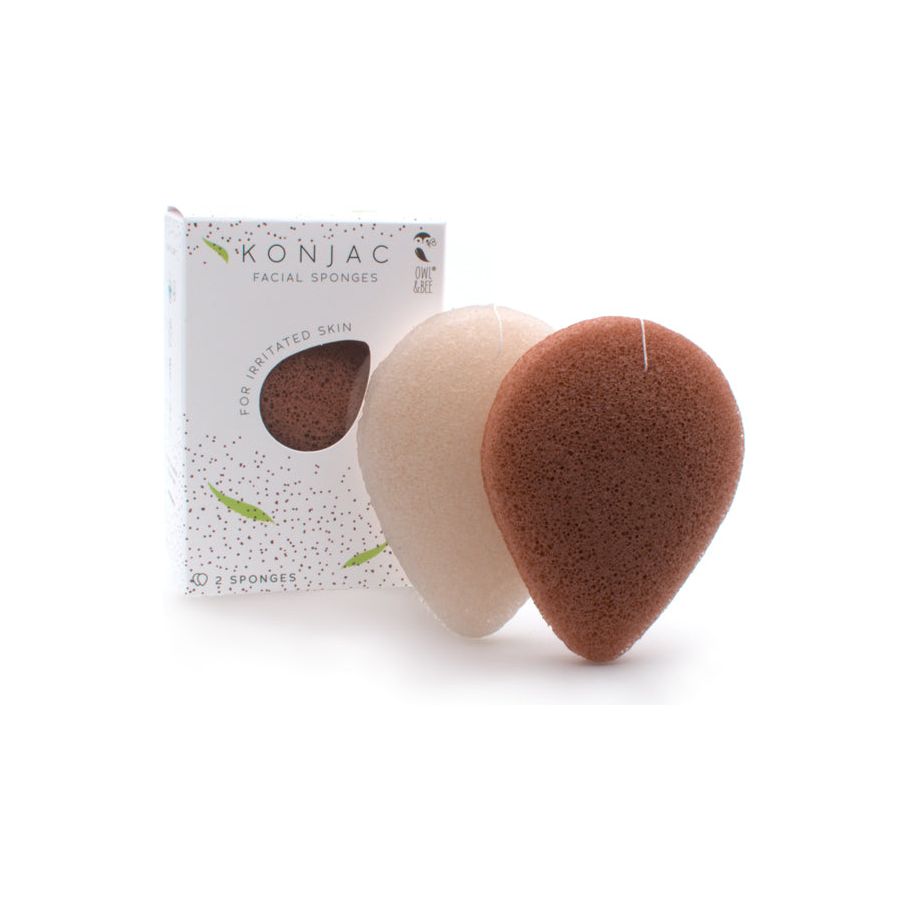Eule Biene Konjac Gesichtsschwämme gereizte Haut 2 Teile