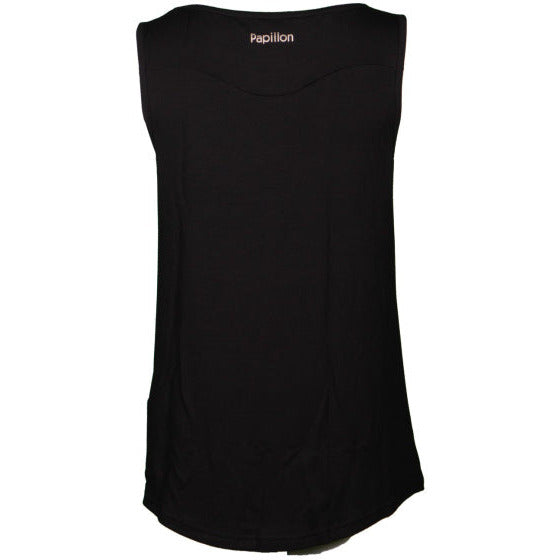 Papillon Singlet Fitness Shirt Damen Schwarz Größe 3xl