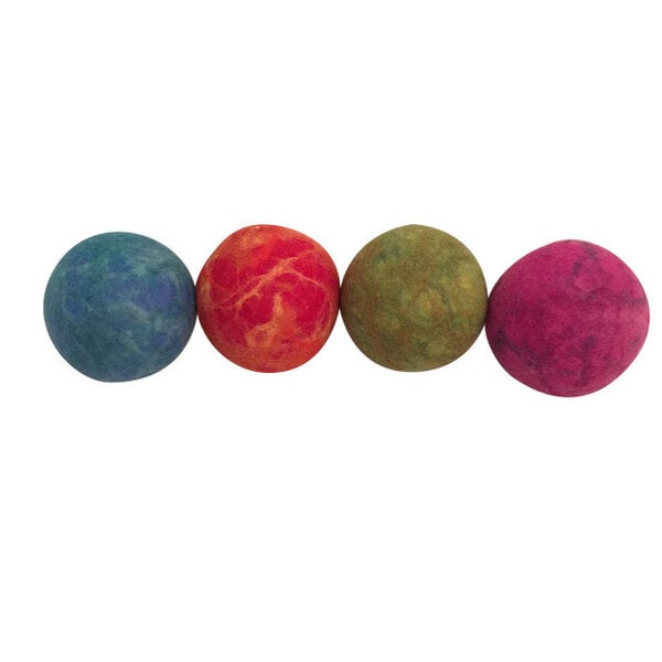 Papoose -Spielzeugbälle marmoriert 13 cm 4
