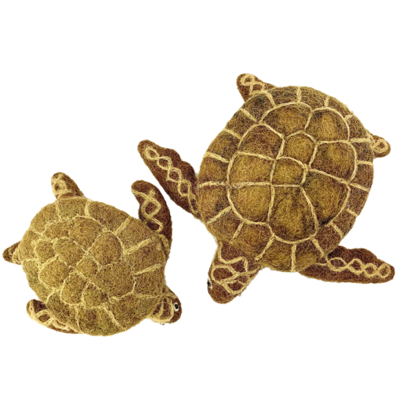 Papoose -Spielzeug braune Schildkröten 2pc