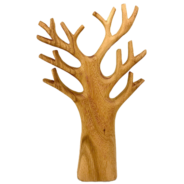 Papoose -Spielzeug geschnitzter Baum groß